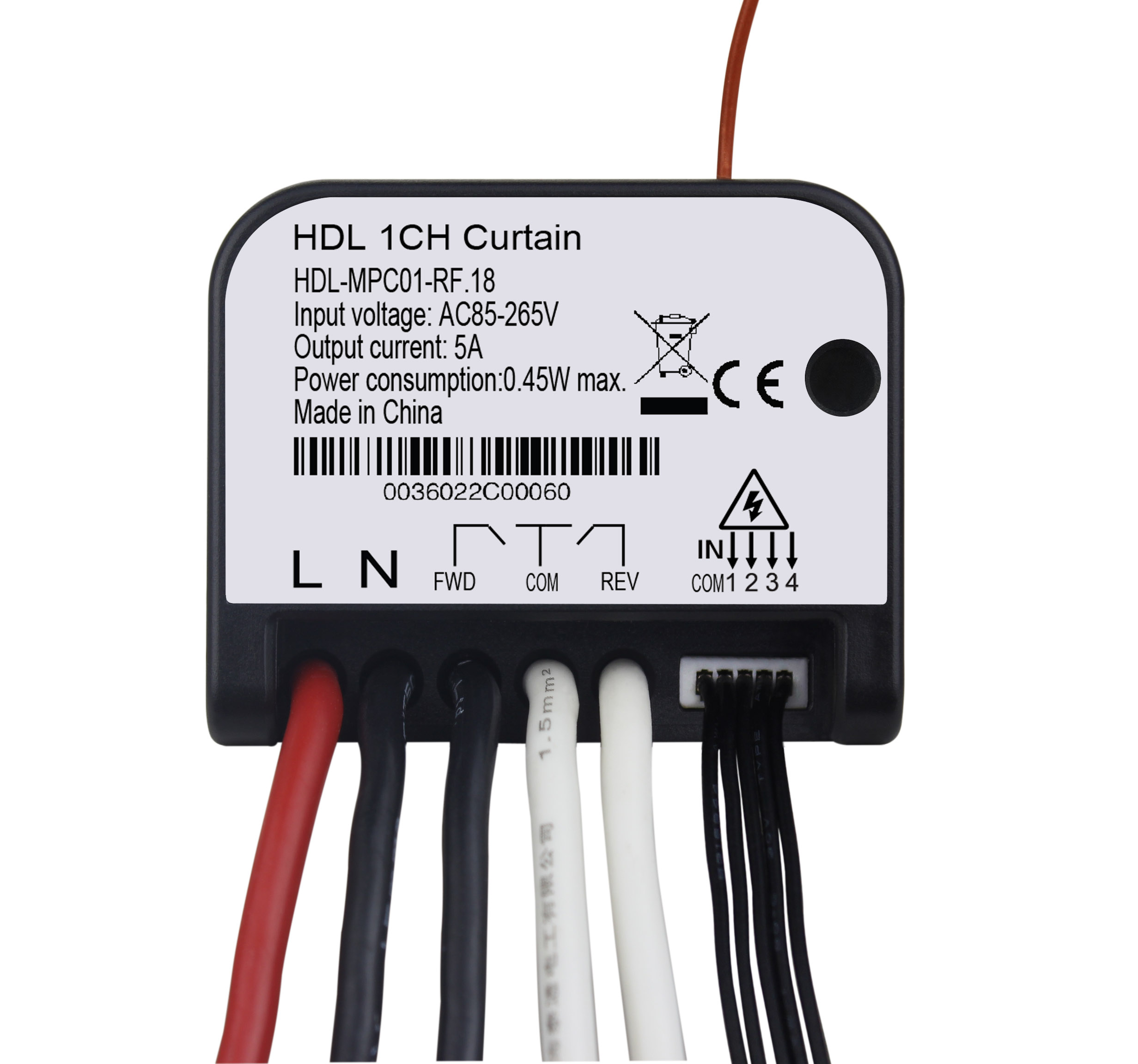 HDL-MPC01-RF.18 1-канальный актуатор штор/шалюзи, 5А - оборудование для умного  дома купить в Минске, цены Allvision.by